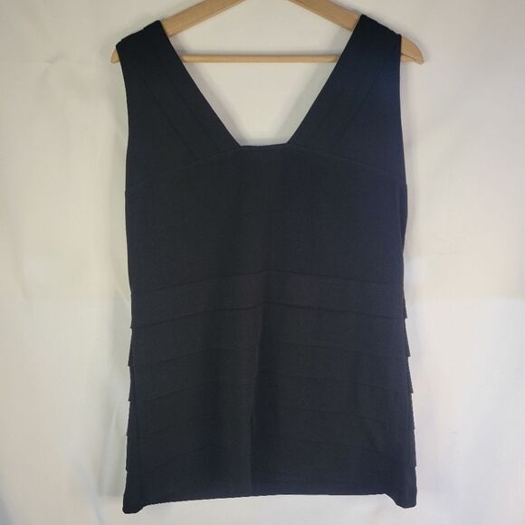 Bellisima Layered Elegant Black Top - Picture 4 of 10